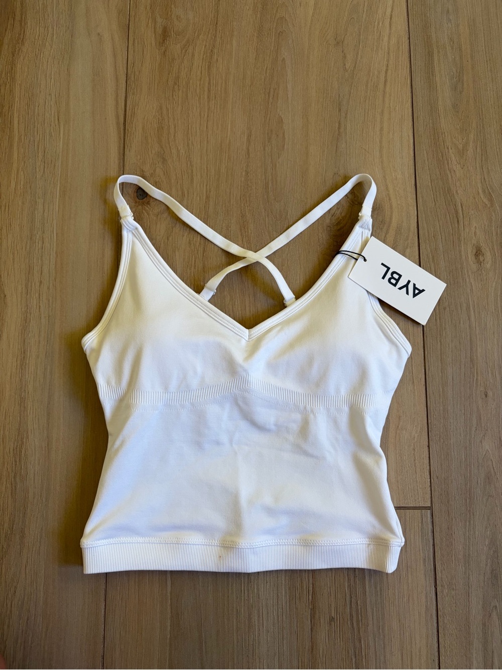AYBL White Seamless multi wear tank